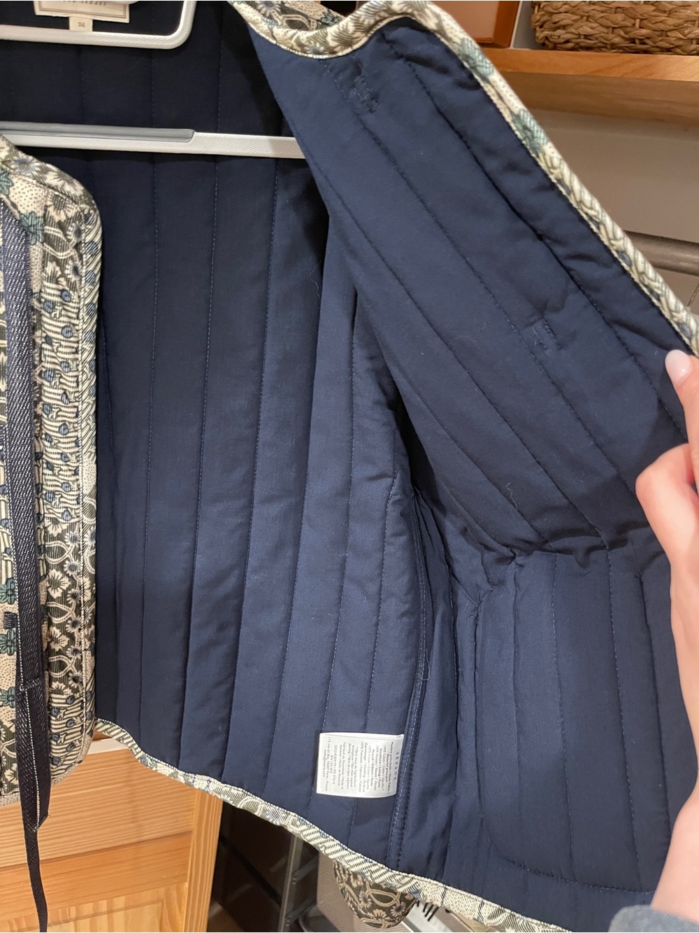 Sezane Saria Jacket - Sézane X Antoinette Poisson Dominote Patchwork Print - Picture 2 of 7